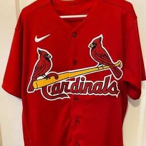 MLB Authentic St. Louis Cardinals Off White Nike Jersey.